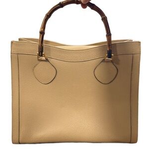 Gucci Diana Beige Leather Tote